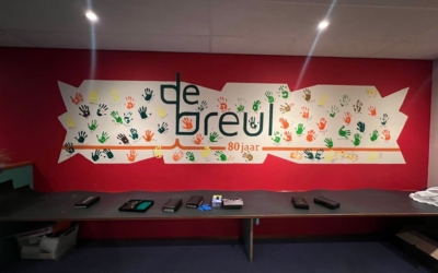 Muurkunstwerk als blijvend aandenken